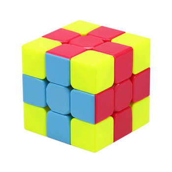 幼儿园三角形火山魔方三阶金字塔凹凸汉堡三明治儿童玩具 3色十字魔方