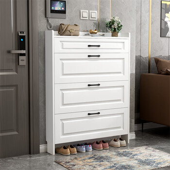 门外鞋柜走廊过道门口鞋柜室外过道电梯口门外走廊用白色家用翻斗式