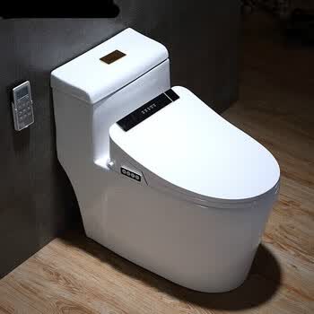 a款u型黑色一体式智能马桶 305mm