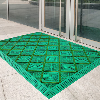 商用室外防滑垫酒店进门大门蹭土地垫商场门口户外除尘脚垫可定制墨玉