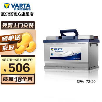 VARTA汽车电瓶蓄电池价格趋势及质量评测