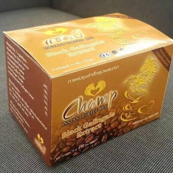 泰国原装小老虎金马胜利咖啡黑姜养生男性初心速溶能量, 一盒十包