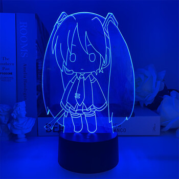 现货初音未来手办周边动漫模型摆件二次元景品创意礼物led小夜灯 2829