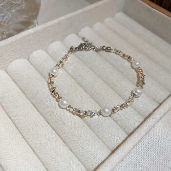 昂朗anglang鞠婧祎手链鞠婧祎碎银子几两手链轻奢小众女生新款精致