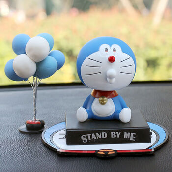 哆啦a梦公仔手办可爱汽车摆件车内装饰品创意新款中控台用品新款 气球