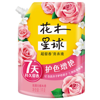 花木星球超留香香氛洗衣液 玫瑰白檀木香 7天持久留香 护色增艳 1KG