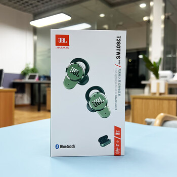 jbl t280twspro真无线降噪蓝牙耳机入耳运动手机音乐双耳立体声 绿色