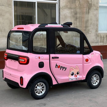 能源四轮电动车代步家用油电两用四轮车锂电池全封闭电动四轮车改装版