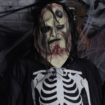 【精选】万圣节恐怖面具鬼屋密室逃脱骷髅女鬼丧尸僵尸恶心吓人鬼脸