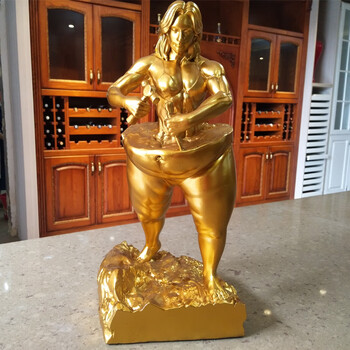 自我雕琢雕塑摆件 自我雕琢雕刻自己创意健美人物摆件比赛刻字奖杯