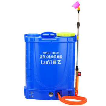 蓝艺电动喷雾器农用高压多功能背负式农药喷壶打药机喷药器农药喷雾壶 16升手柄调速（25安锂电高压泵）