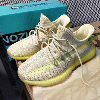 耐克森椰子鞋男350网面透气潮流真爆椰子鞋350满天星反光运动跑步情侣