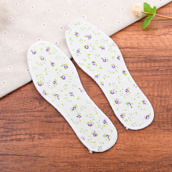 鞋垫男女透气吸汗除臭运动鞋垫夏季软增高鞋垫 男 紫花鞋垫/防臭净味