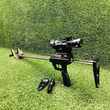 奇优宝直杆弹弓速发长杆弹弓架配件弹弓主体可射装野战狼撒放神器皮筋