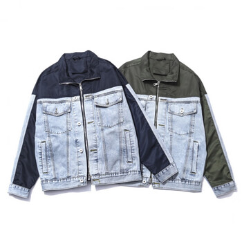 服饰内衣>男装>夹克>纯以纯男>纯以纯男2021年新款高端牛仔外套男春