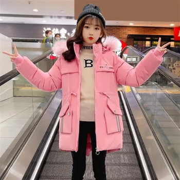 纳多猫儿童棉服年新款女童棉服冬季加厚韩版童装小女孩衣服冬装中大童