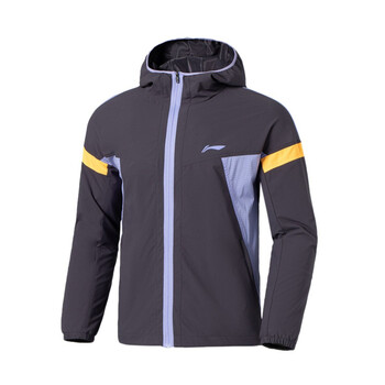 李宁风衣男22春季跑步系列男子防泼水休闲防风连帽运动外套afds045刚