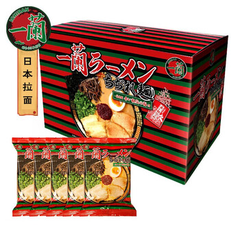 一兰yllm660g 日本进口一兰拉面日式猪骨豚骨原味拉面方便面卷面5包装660g 行情报价价格评测 京东