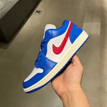 chlqekeith官网推荐air乔1lowaj1蓝白哆啦a梦低帮女鞋篮球鞋莆田纯原