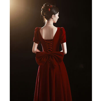 凯迪魅敬酒服夏季新娘显瘦结婚礼服女感订婚连衣裙出阁宴回门平时可酒