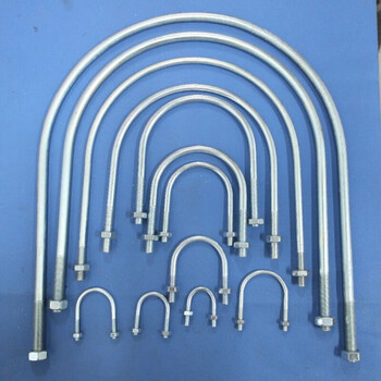 u型管夹u型管卡u型抱箍u型卡扣镀锌u型卡15到300dn150