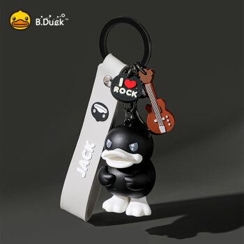 B.Duck小黄鸭3D造型钥匙扣女精致车钥匙挂饰可爱创意书包挂件 Jack