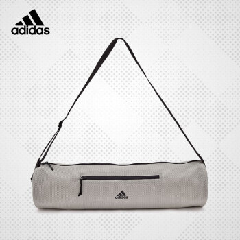 adidas阿迪达斯瑜伽垫背包旅行户外便携收纳袋健身垫套网袋瑜伽包女 灰色（70 x 17 x 17cm）