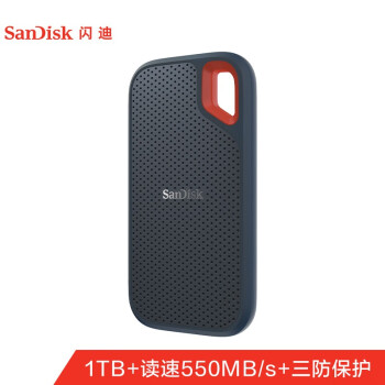 26日0点： SanDisk 闪迪 至尊超极速 E60 移动固态硬盘 1TB