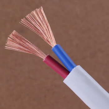 电线双股二芯铜国标0.752f2.
