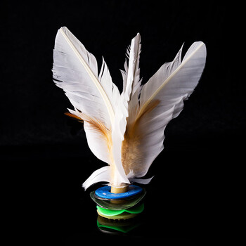 幼儿园儿童小学生毽球训练比赛专用健身耐 【15厘米】大白毽【图片