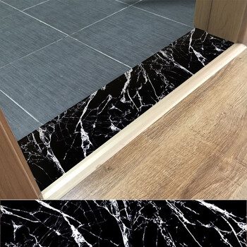 弯弯香草间大理石纹门槛石贴纸自粘卧室客厅过门石装饰贴现代简约收