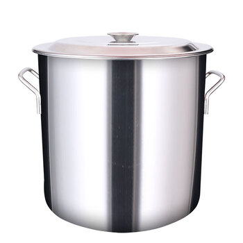 加厚不锈钢汤桶水桶高汤锅带盖电磁炉商用特大 30*30cm(内径*高)约21l