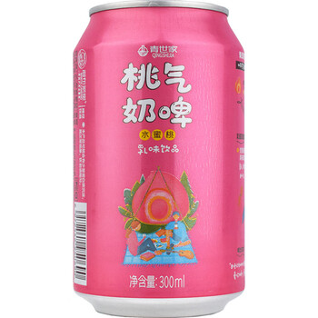 hywlkj青世家青岛奶啤300ml乳酸菌水蜜桃饮品0脂肪蛋白质饮料啤酒
