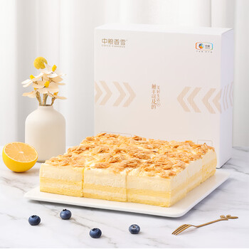中粮香雪极润芝士慕斯蛋糕 动物奶油 零食下午茶 9块装810g 生日蛋糕90g*9