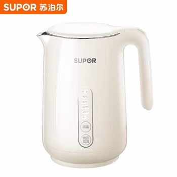 苏泊尔SW-15S70A 1.5L 壶身显温 ZMD安心系列 五段调温 双钢防烫保温 STRIX温控器 电水壶