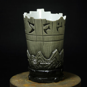 魔兽世界周边水杯doler作品魔兽杯子wow古尔丹恶魔之血酒杯啤酒杯水杯