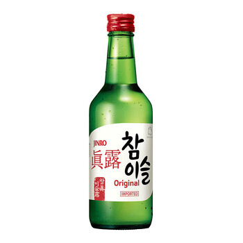 真露(jinro)清酒烧酒果味利口酒微醺果酒 韩国进口洋酒 真露竹炭酒