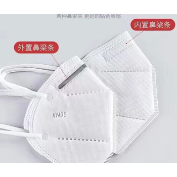 kn95口罩一次性批发100防尘防护白色抗儿童94防飞沫独立100只装五层