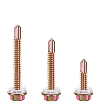 水木风国标北塔钻尾螺丝钉高强度自攻丝彩钢瓦美固外六角燕尾钉自 5.