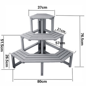墙壁花架转角花架花盆墙角花架阳台转角花架子户外拐角阶梯三角形多层