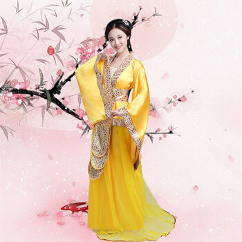 觅靓裳唐朝服装女秋冬季新款古装皇后拖尾贵妃武则天公主七仙汉服舞