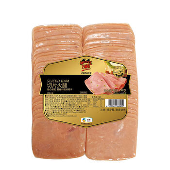 上海可发中粮万威客三明治火腿切片500g餐饮披萨手抓饼方形火腿片即食