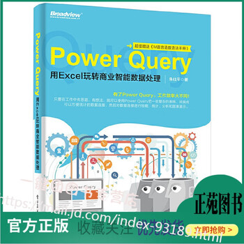 Power Query 用excel玩转商业智能数据处理excel数据透视表查询应用技巧大全教程书 摘要书评试读 京东图书