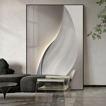 画奇妙客厅玄关沙发背景墙装饰画现代极简约轻奢挂画高档抽象落地光影