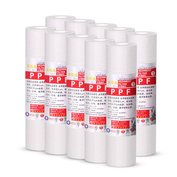 金线泉 pp棉滤芯套装 家用净水器滤芯通用 10英寸/1微米5微米滤芯 净水机纯水机RO前置过滤芯 5微米10只（约130克/支）