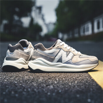 英伦新百伦舒春秋酷跑nb5740情侣运动鞋男女老爹鞋灰白35