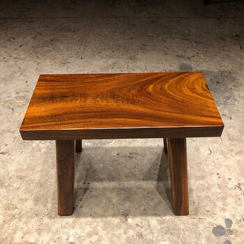 实木大板凳长凳长条凳子 实木实木长条凳原木长板凳奥坎胡桃木巴花木