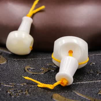 惜伴缘海南深海贝王藏式佛头三通 佛珠108颗星月菩提diy配饰配件 直径