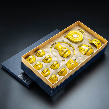 痕酷功夫茶具套装家用建盏茶杯礼盒送礼懒人自动泡茶神器茶壶定制自动