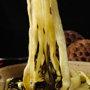 宣城腌白菜安徽特产酸腌菜长梗大白菜农家大缸咸菜雪菜雪里蕻 1斤腌